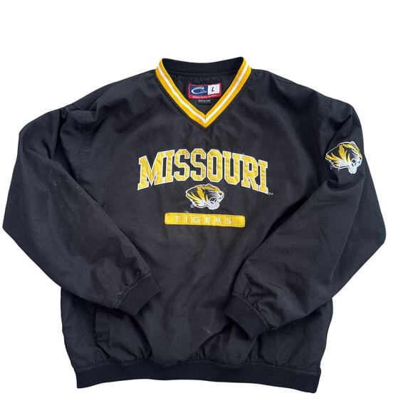 Vtg Cadre Sportswear Mizzou Tigers University of Missouri Windbreaker Pullover L - Picture 1 of 9
